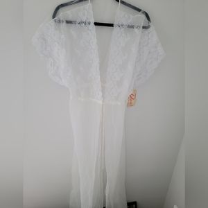 Vintage deena lace negligee kimono NWT
